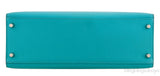 Kelly 32 Bleu Paon Sellier PHW
