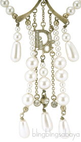 Bow Faux Pearl Necklace