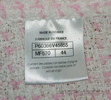 Chanel Pink & White Tweed Belted Dress