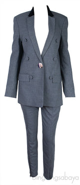 Grey Houndstooth Blazer & Trouser