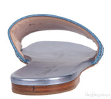 Dway Blue Grey Crystal Flat Slide