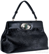 Isabella Rossellini Black Patent Bag