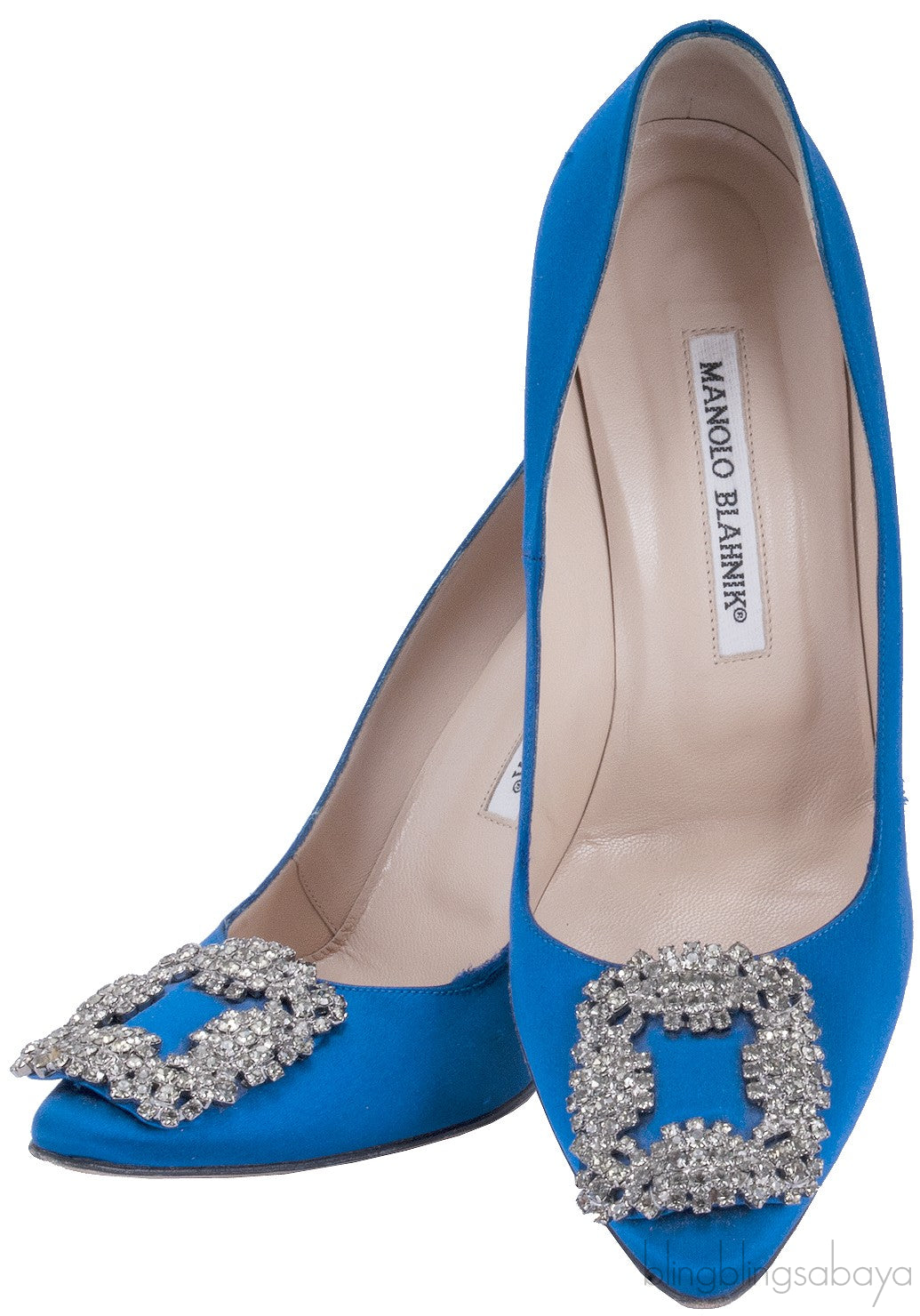Blue Hangisi Satin Pump