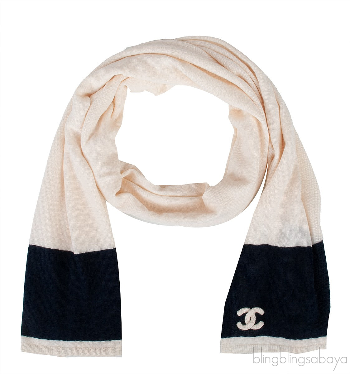 OFF-WHITE & BLUE CC SCARF