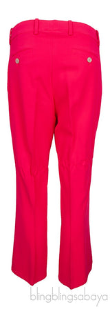 Fuchsia Viscose Bootcut Trouser