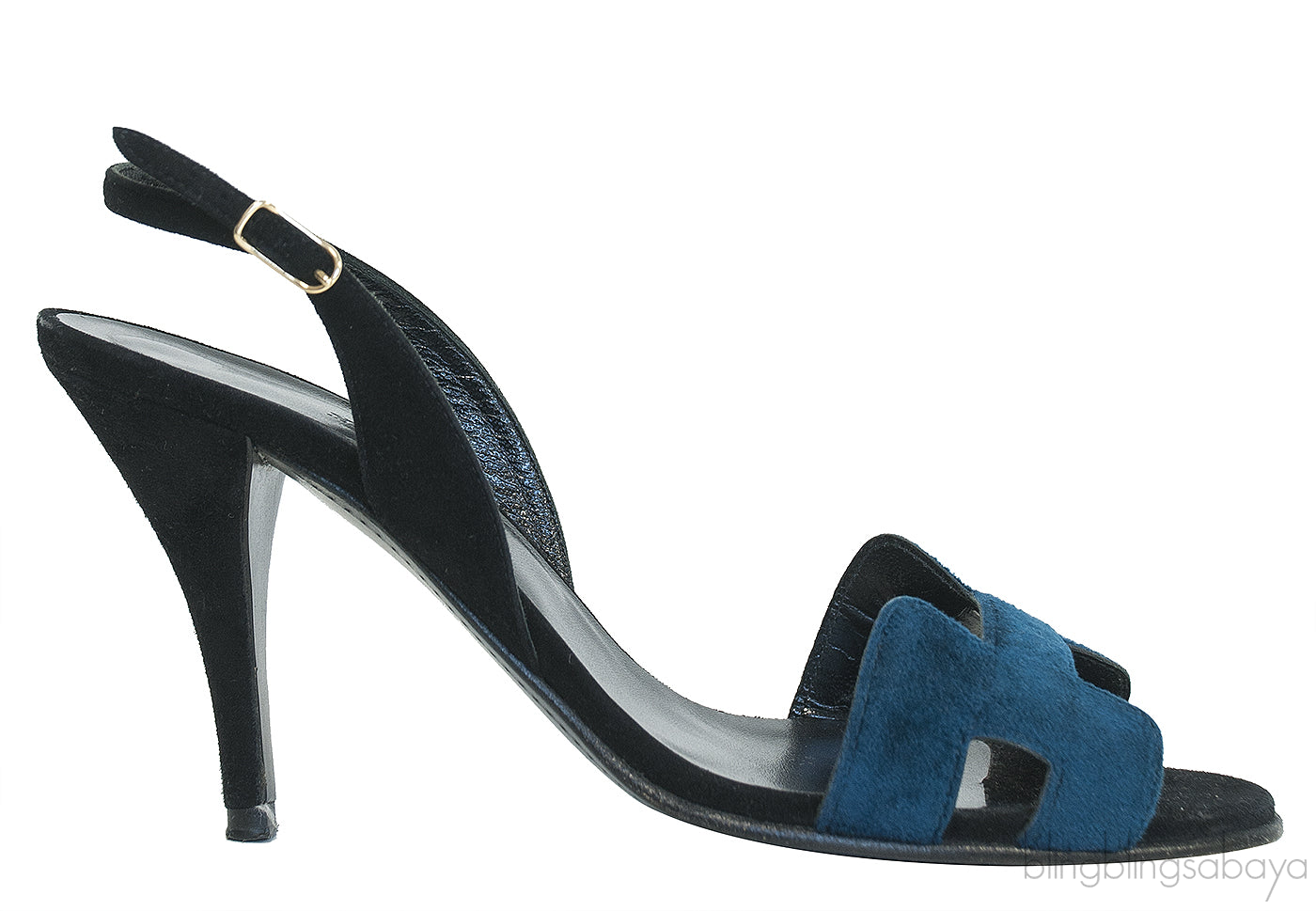 Bi-color Suede Night 90 Sandals