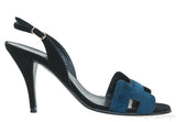 Bi-color Suede Night 90 Sandals
