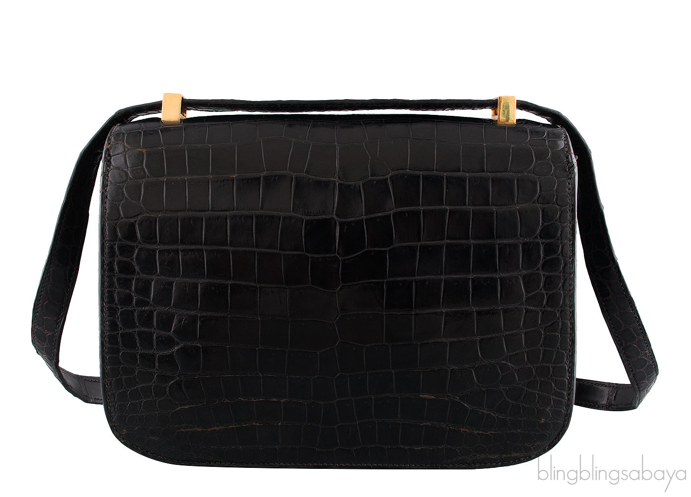 Vintage Constance Black Crocodile