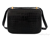 Vintage Constance Black Crocodile