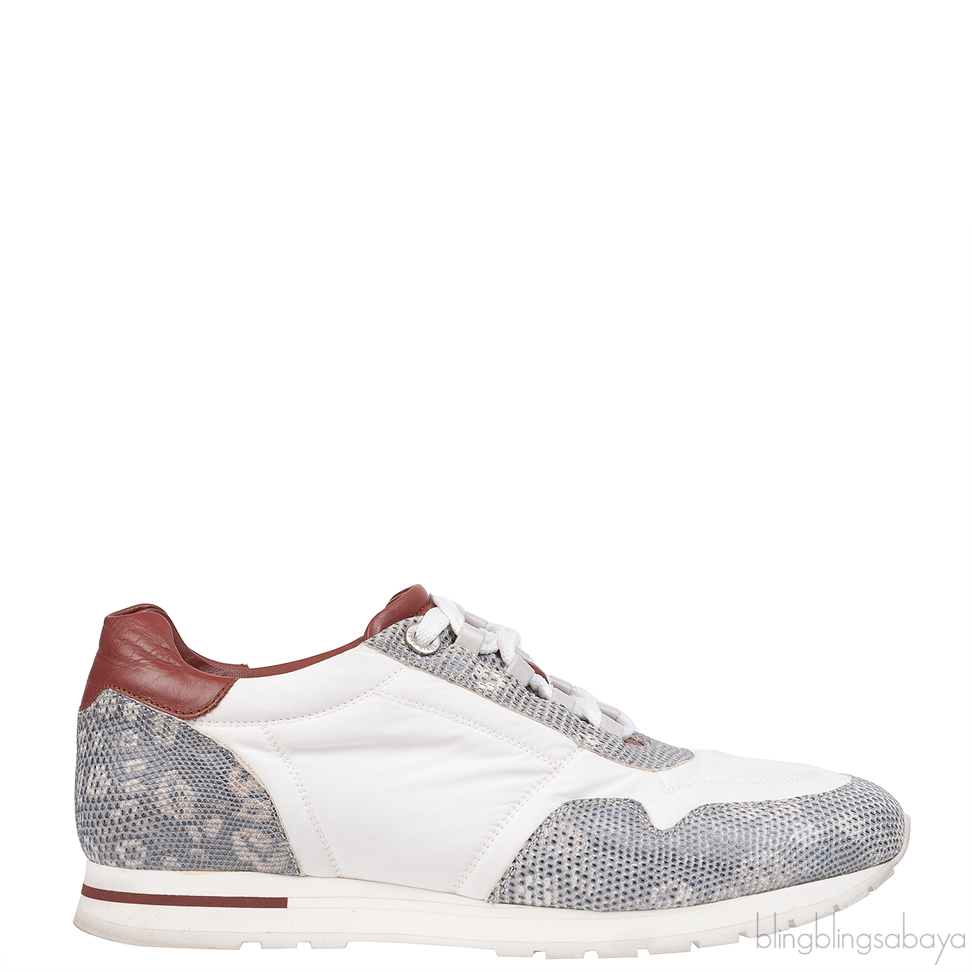 Loro Piana My Wind Microfibre & Lizard Sneakers
