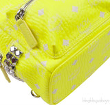 Neon Green Printed Mini Backpack