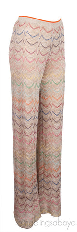 Metallic Beige Trouser