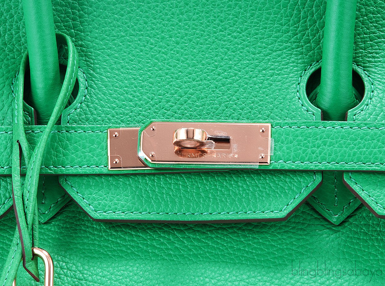Birkin 35 Menthe Green Togo