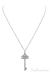 Fleur De Lis Diamond Pendant
