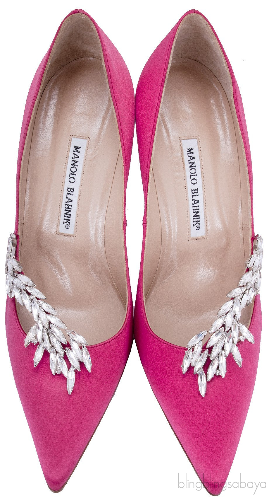 Nadira Crystal Satin Pump