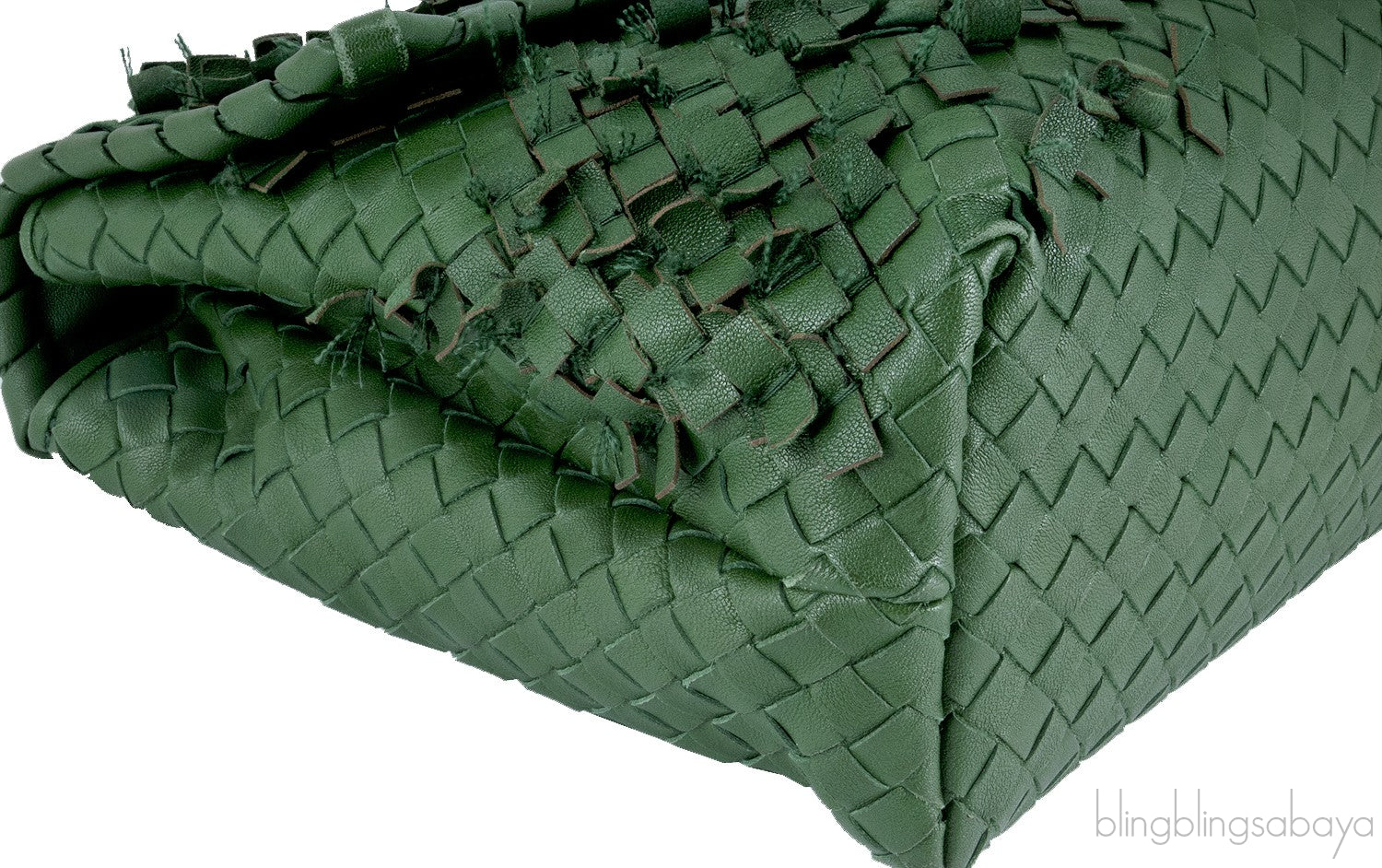 Green Intrecciato Olympia Bag
