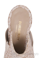 Stingray Print Pointed Toe Mules