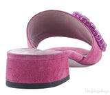 Fuchsia Suede Maxine Sandals