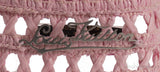 LV Pink and Crystal Raffia Crochet Visor