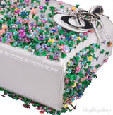 Lady Dior Micro Flower Embellished Bag