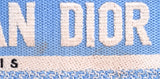 Lady Dior Natural Wicker & Light Blue Dior Oblique Jacquard Medium