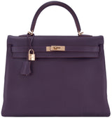 Kelly 35 Raisin Togo Retourne GHW