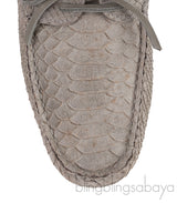 Grey Embossed Python Loafer Mens Shoes