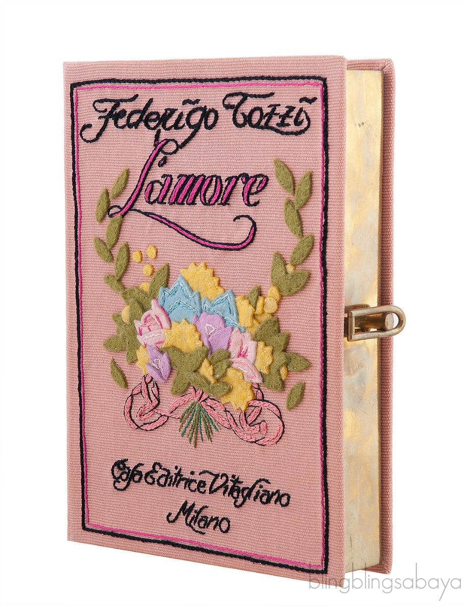 OLYMPIA LE-TAN L\'amore Pink Clutch