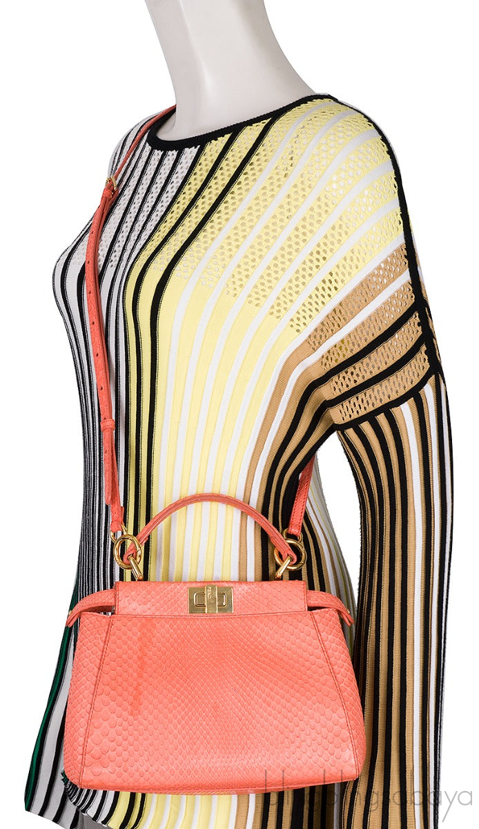 Orange Python Mini Peekaboo