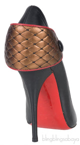 Black & Red Huguetta Heels