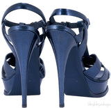 Navy Blue Patent Leather Tribute