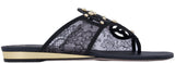 Ruby Black Lace Sandals