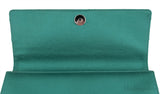 Gothisi Emerald Green Satin Clutch