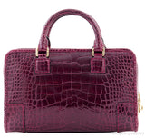 Amazona 23 Bordeaux Crocodile Bag