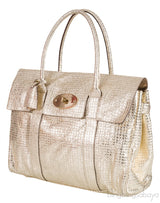 Bayswater Metallic Gold Top Handle Bag