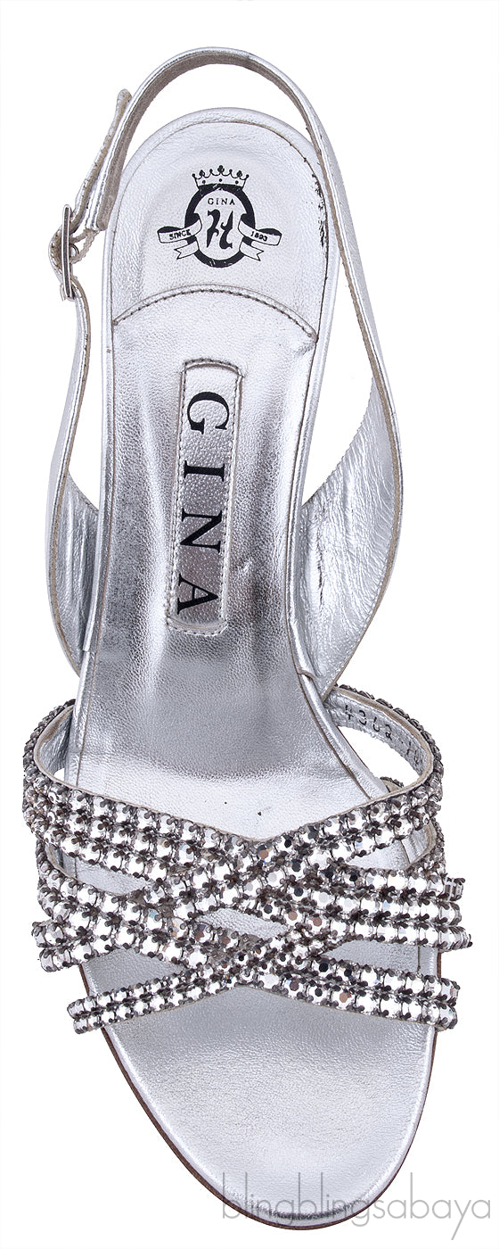 Maggie Crystal Slingback Sandals