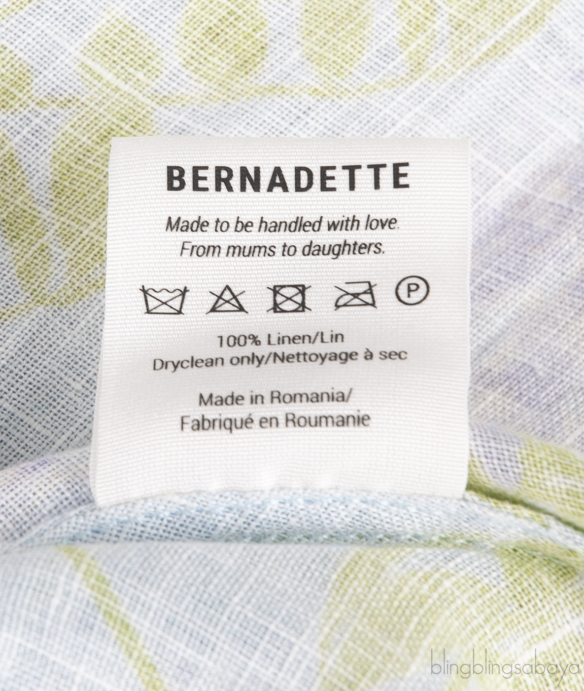 Light Blue Georgette Floral Print Linen Dress