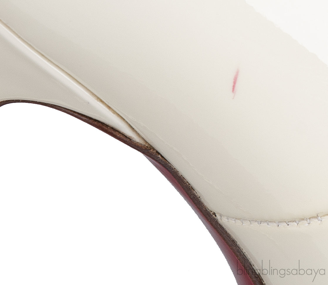 Off-white Patent Pigalle Pump