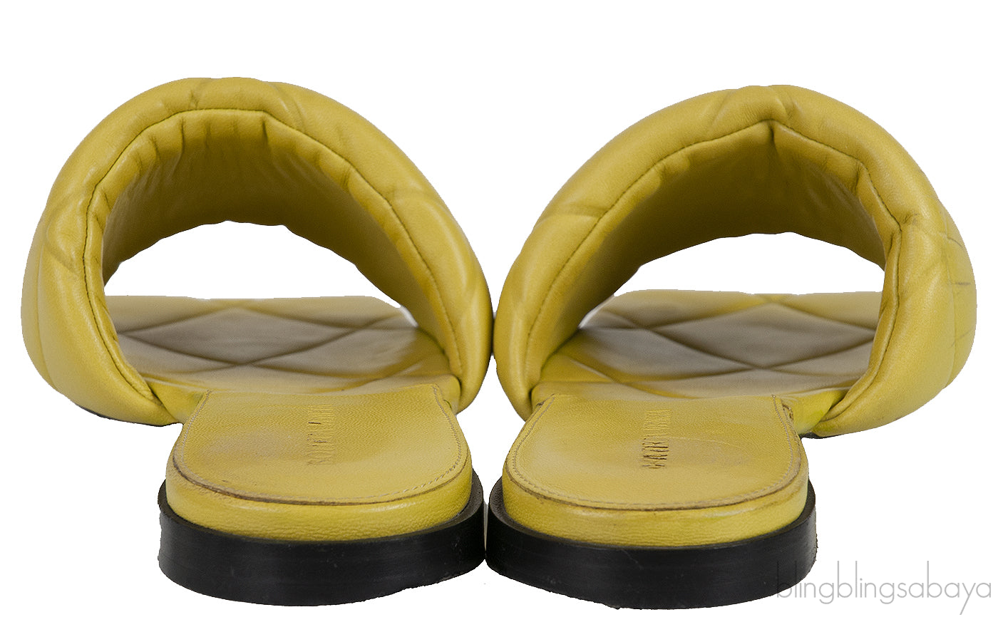 Bottega Veneta Apple Green BV Rubber Lido Sandals