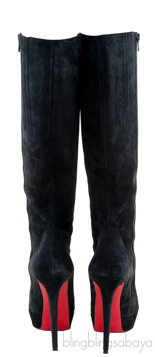 Babel Plato 140 Black Suede Boots