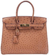 Birkin 30 Cognac Ostrich GHW