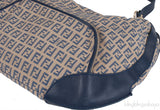 Fendi Blue FF Printed Canvas Hobo