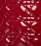 Lady Dior Red Patent Quilted Bag PHW