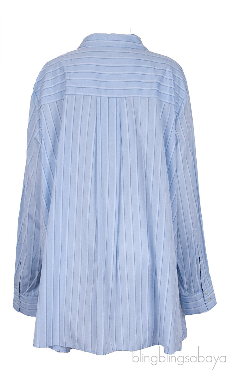 Light Blue Stripe Long Sleeve Shirt