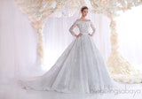 Crystal Embellished Wedding Dress
