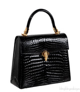 Black Signature Crocodile Bag GHW