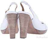 White Slingback Sandals