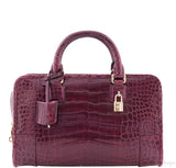 Amazona 23 Bordeaux Crocodile Bag