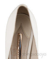 White Pointed Multicolor Crystal Heels