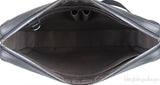 Black Infiniti Leather Calypso Messenger Bag MM